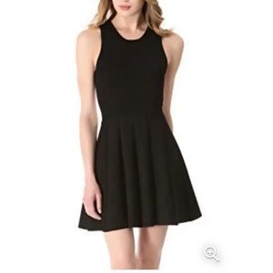 Parker Black/Red Color Block Sleeveless Fit & Flare skater dress RARE in RED